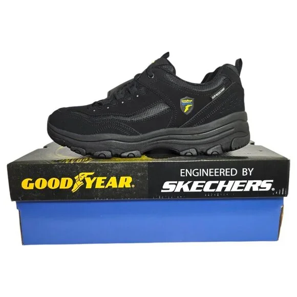 Skechers Goodyear Slip Resistant Shoes Memory Foam Women's Size